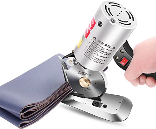 Jieotwice Elektrische Kreismesser Schneidemaschine Stoffschneider Handheld Stoff/leder Elektrische Schere Klingendurchmesser 90mm