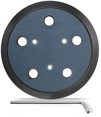 Almohadilla de lijadora orbital para cable Porter, 1 paquete de 5 pulgadas, 5 agujeros, piezas orbitales de repuesto para cable Porter 333 333VS, lijadoras orbitales aleatorias, almohadilla de