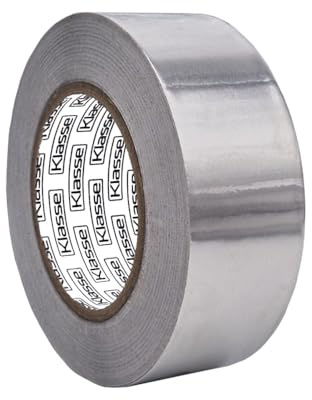 Kstar Aluminium Klebeband, Alu Klebeband Hitzebeständig zum Abdichten, Reparieren & Isolieren von Metalloberflächen, Rohrleitungen. Aluband Breite und Länge wählbar (25mm x 45m 1 Stück)