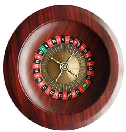 AdduE Roulette-Rad, 12-Zoll-Hochglanz-Roulette-Rad für Roulette-Tische, Rad mit Doppel-Null-Layout, Drehteller-Freizeit-Tischspiele, Freizeit-Tischspiele Casino-Spiele für Erwachsene Praktisch