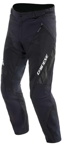 Dainese - Drake 2 Air Absoluteshell Pants, Wasserdichte Motorradhose, belüftet, mit abnehmbaren Knieschonern, Mann, Schwarz/Schwarz, 52
