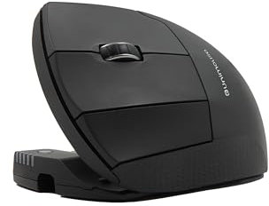 Contour Unimouse Ergonomic Vertical Mouse Adjustable 35°-70° Tilt Angle, 6 Programmable Buttons for Productivity, Customizable Thumb Rest for Wrist Pain Relief | Plug & Play Mac/PC - Wireless - Left