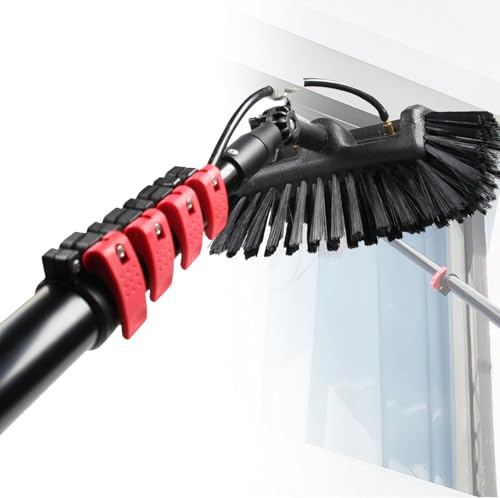 Spdazzleburst 3,6-12m High Clean Teleskopstange, Profi Fensterreiniger, Ausziehbarer Reiniger Wintergartendach, Reinigung von Photovoltaik- und Solarmodulen,12M/39FT