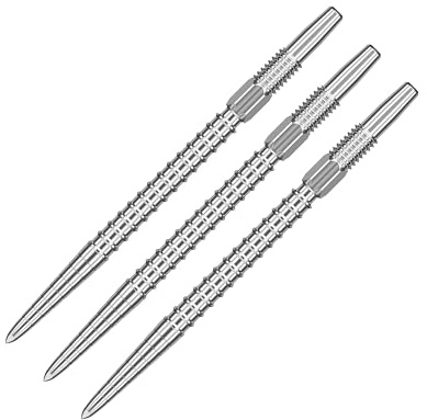 Target Darts Swiss Point Dart Bits, Chrono (set med 3 spetsar) 30 mm – silver – pilkoppar, schweizisk storm dartbits, professionella darttillbehör