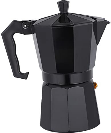 OFFSCH Caffettiera Da Piano Cottura 6 Tazze Caffettiera Per Espresso - Macchina Da Caffè A Induzione in Alluminio Facile Da Usare