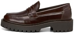 Marc OߴPolo Damen Loafer aus Leder Elegant, Braun (Dark Brown), 38