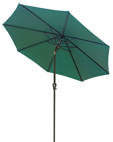 Garden Parasols Parasol 106 pulgadas Mercado del mercado del patio, paraguas para jardín con función de inclinación, protección solar para el paraguas al aire libre sin base para al aire libre