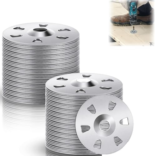 200 stycken brickor 35 mm diameter, isoleringsplattor, kakelhållare, brickor, galvaniserade isoleringspluggar, stål, isolering, termoplatta, galvaniserat stål, för kompositplattor