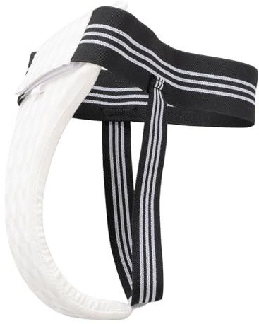 AMSLSIU Breathable Taekwondo Groin Guard Protector Abdominal Boxing Kickboxing Adjustable Women M