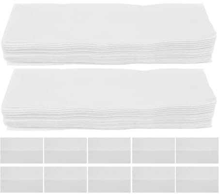 200 Stück Weiße Einweg Handtücher aus Papier, Dreifach Gefaltet | Weich, für Hotels und Öffentliche Waschräume, Praktische Packung mit 200 Blatt