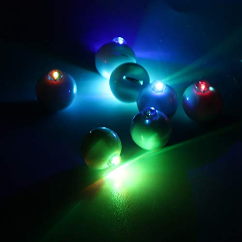 ACOGEDO 100 St Runda LED-ballonglampor för Julbröllopsfest Heminredning - Ljus och Energieffektiv (Färgglatt ljus)