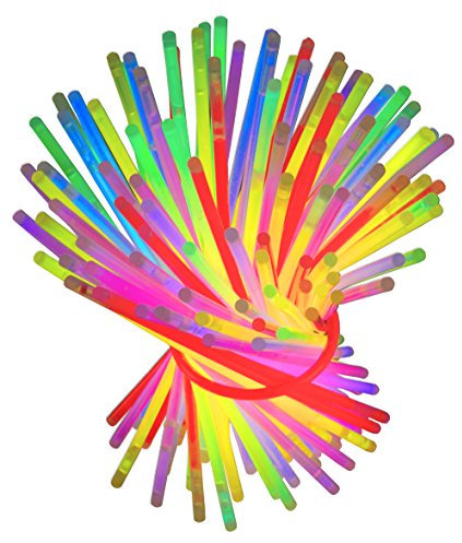 LED-Highlights Arm Knicklichter Party Set 200 Stück Leuchtstäbe Knicklichter Hochzeit Armbänder Bunt Gemischt Knicklicht Verbinder Leuchtstab Party Leuchtarmbänder Glow Sticks