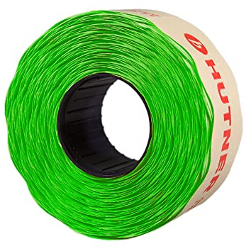 30 Rollen Preisetiketten 26x16 leucht-grün permanent | 33.000 Etiketten | Preisauszeichner Etiketten | Auszeichner Etiketten | HUTNER