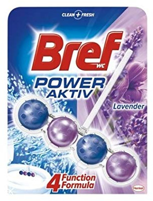 10er Pack - Bref WC-Kleiderbügel Power Active - Lavendel - 50g