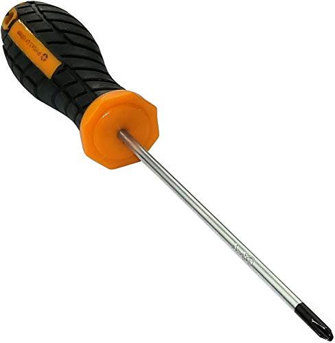 AERZETIX - C45686 - Schraubendreher Einbau Kreuzschlitzkopf PH0 3x100mm für Kreuzschlitzschrauben - Magnetische/Magnetspitze - Rutschfester Doppelmaterialgriff - Stahlklinge/CR-V/