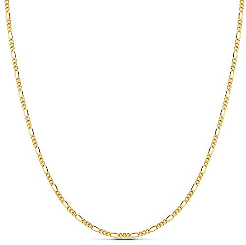 18k Goldkette 45cm. 3x1 abwechselnden Links glätten
