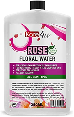 100% Natural Rose Floral Water Hydrosol Organic Toner Moisturiser & Flavour UK (250ML)