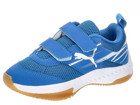 PUMA Unisex barn Varion Ii V Jr inomhussko, Puma Team Royal Puma White Gum, 30 EU