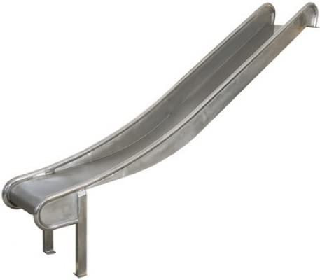 Rutsche Edelstahl Spielgeräte niedrig (Podesthöhe 250cm)