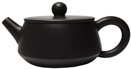 Habrur Theiere Fonte Théière Japonaise 110 ML Théière Théière Minerai Noir Boue Pierre Plate Scoop Pot Théières Thé Bouilloire Théière en Fonte Theiere Japonaise