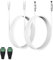 Lonnky 5 M DC-Verlängerungskabel mit 1 Buchse für DC-Stecker, ideal für LED-Streifen (KSIPZE, Grovee), TV-Boxen (Nokia 8010, TX3 Mini+) und Sicherheitskameras (Univivi, Tonton) - 2er Pack Weiß