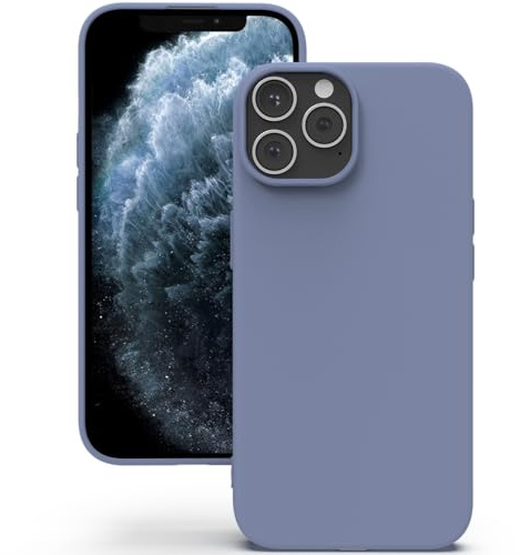 YATWIN Hülle für iPhone 11 Pro, Silikon Handyhülle mit Futter, 1mm Kamera und Displayschutz, Dünn & Leicht, Anti Kratzer Case, Lavendelgrau