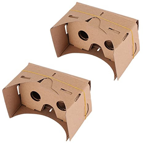 Janasiba 2X 6 Brillenhartfaserplatte DIY 3D Vr Der Virtuellen Realität für -Pappe