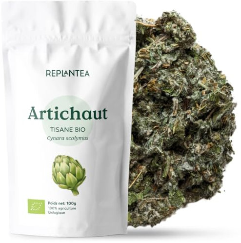 ARTICHAUT TISANE BIO 100g (50 Tasses) | Thé Artichaut Feuille Cynara scolymus REPLANTEA