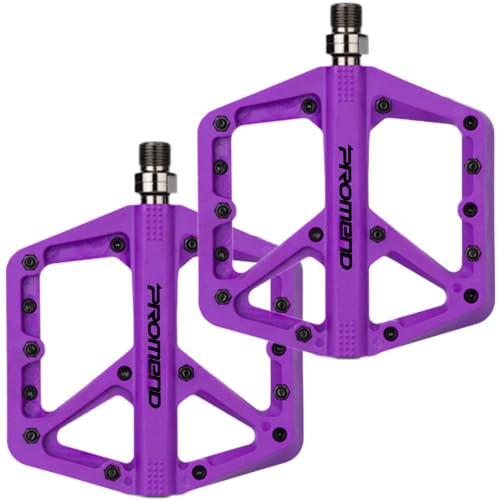 Mountainbike-Pedale – langlebige Nylon-DU-Lager-Plattformpedale für MTB und BMX (lila)