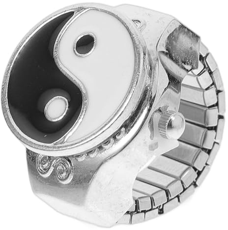 LIFKOME Modische Metall Fingerringuhr mit Einzigartigem Design Komfortabel und Ornamental für Festival und Alltag Ringuhr mit Retro Stil
