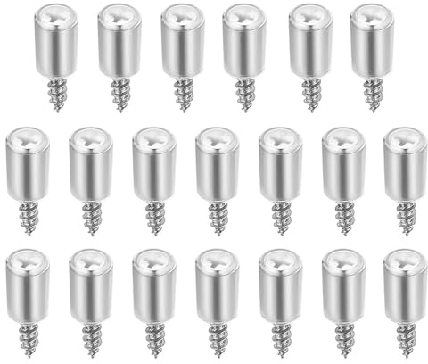 20 Stück Regalbodenträger Einlegeboden Halter mit Gummischutz Regalbrett Halterung Bodenträger Regalbodenhalter Selbstschneidende Fachbodenträger(COLOR:silver)