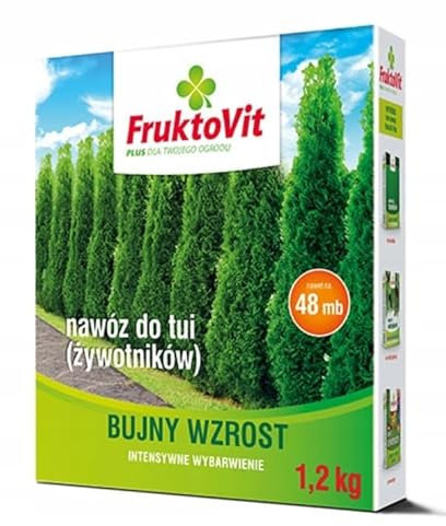 Thuja Dünger Spezialdünger Für Lebensbaum Zypressen Pflanzen NPK Mit Eisen 1,2kg für 48 m²