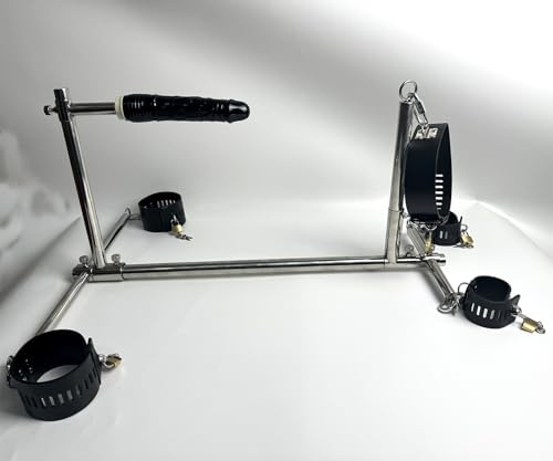 Set de Bondage BDSM Extreme Barre d'écartement acier inoxydable dildo plug | YILUQIFLY entraves mains/pieds/cou menottes collier gode Jouets érotiques Verrouillable couples Slave Fetish Restraints subs