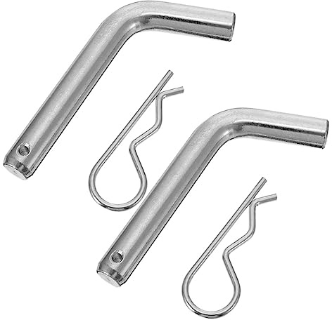 Lurrose 2 Sets Heavy Duty Trailer Hitch Pin Clip for Towing Hitch Trailer Pin and Clip for Caravan and Tube