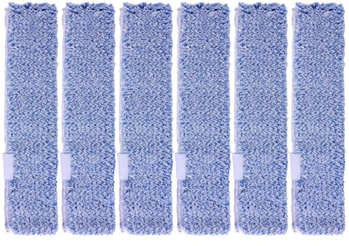 Penitue 6pcs Microfiber Window Cleaning Refill Replacement, 14 Washable & Reusable Window Squeegee Scrubber Cloth Sleeve Accessory for MR.SIGA Professional Windows Cleaning Tools Home Office