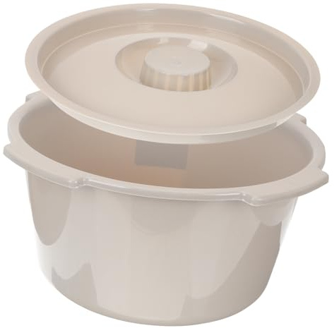 VALICLUD Toilettenstuhl für Erwachsene und Kinder aus Robustem Pp mit Deckel Bruchsicher und Leicht zu Bewegen für Zuhause und Hotel