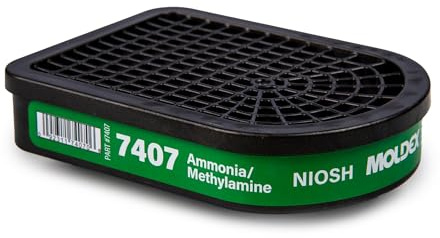 Moldex 7407 Cartuccia semi-rettangolare di ammoniaca/metilammina per semimaschera serie 7000/7800/9000 e respiratori riutilizzabili integrali