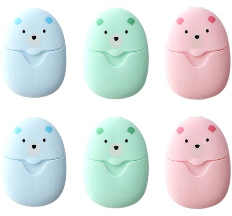 Galenecx 300 Pezzi Fogli di Sapone Portatili, Sapone in Fogli, Viaggio di Carta con Custodia in Plastica, Strumenti di Viaggio Utili, per Viaggi, attività All'aperto e Campeggio