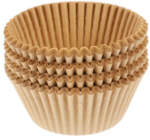 Veemoon Caissettes à Gâteaux en Papier Jetables Lot de 100 Pièces Couleur Bois Moules à Cupcakes et Muffins Résistants Haute Température Emballages Pâtisserie Pratiques pour Boulangerie