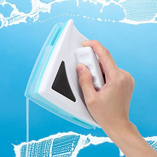 CHICIRIS Nettoyant Magnétique pour Vitres, Outil D'Essuie-glace Double Face Puissant pour le Nettoyage des Fenêtres, Efficace pour les Fenêtres à Simple Vitrage de 0,2 à 0,6 Pouces D'épaisseur,