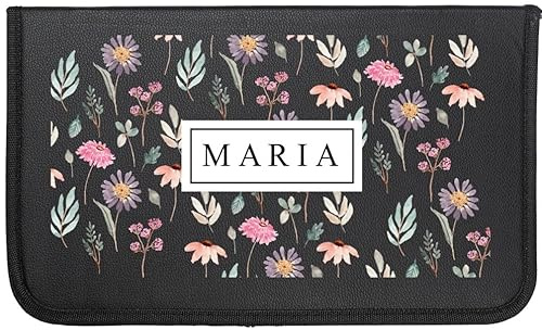 Wanapix | Ensemble d'outils de Jardinage personnalisé pour Adultes | Cadeau Original pour Femme | Kit de Jardinage | Résistant | avec Sac de Transport en Tissu | Assortiment d'outils à Main| Fleurs