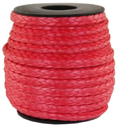 Dyneema flechtschnur Rouge Diamètre 5 mm (Dyneema tressé Lin)
