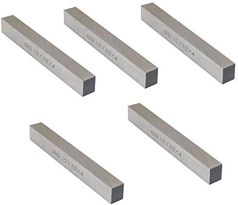 New 5 Pcs 1/2 x 1/2 x 4 HSS Square Tool Bit Lathe Fly Cutter Mill Blank M2
