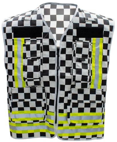 Dönges Kennzeichnungsweste, Schwarz Weiß (Führungskräfte Warnweste Funktionsweste Einsatzleiter Einsatzabschnittsleiter Zugführer Gruppenführer Atemschutz Atemschutzüberwachung Fachberater Presse)