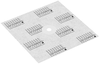 LUX ELEMENTS Dehnzonenmanschette DRY-DBDZM 120 I Dünne & reißfeste Dichtmanschette 12 x 12cm aus Spezial-Vlies aus Polypropylenvlies zum Abdichten von Rohrdurchführungen