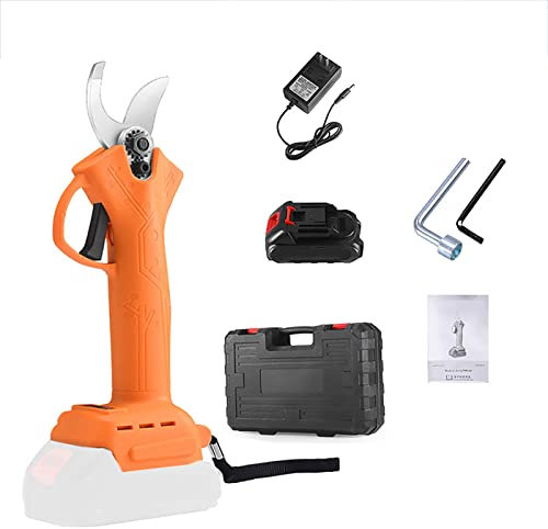 Forbici elettriche per potatura Cesoie elettriche senza spazzole con 2 batterie Troncarami per potatura Strumento professionale a batteria per alberi da frutto 4-6 Ore di Lavoro