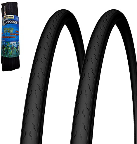 Lot de 2 pneus en caoutchouc pliable pour vélo de course BDC Road Fixed 700 x 23 C (23-622)