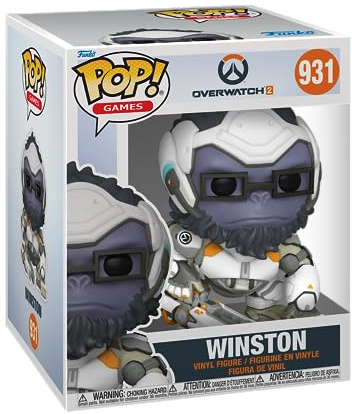 Funko Pop! Super: OverWatch 2- Winston - Overwatch - Samlarobjekt vinylfigur - Presentidé - Officiella varor - Leksaker för barn och vuxna - TV-spelsfans - Modellfigur för samlare och display