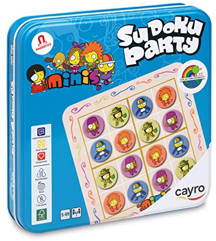 Cayro – Sudoku Party – ab 5 Jahren – Drehpuzzle – Brettspiel für Kinder und Erwachsene – Platzieren Sie die 9 ideal für 1 Spieler