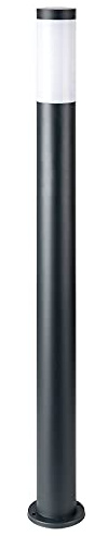 Außenstehlampe LED Gartenleuchte Edelstahl Außen Standleuchte Stehlampe Säule Garten Säulenleuchte, Höhe 110 cm